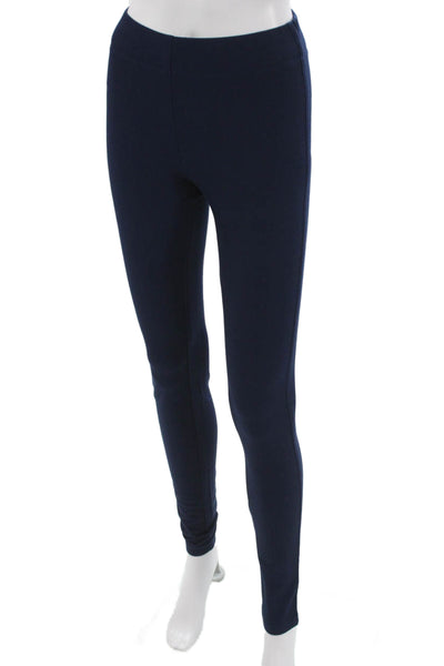 Joseph Women Jeggings Blue Solid Viscose Cotton Blend Size 34