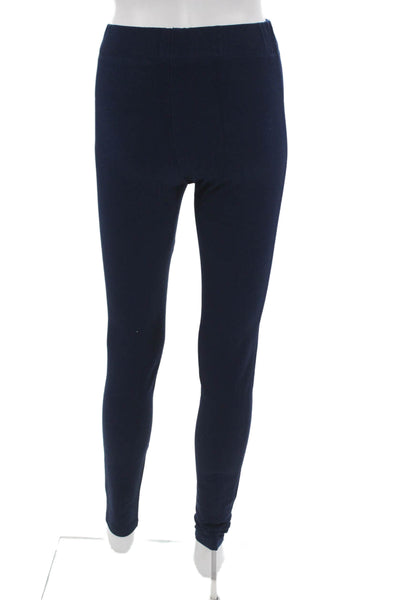 Joseph Women Jeggings Blue Solid Viscose Cotton Blend Size 34