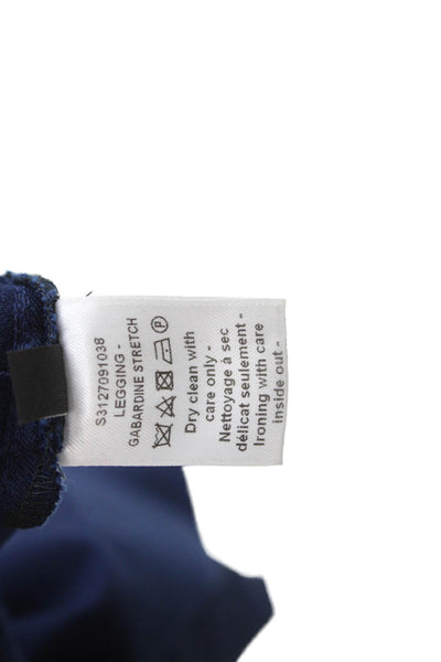 Joseph Women Jeggings Blue Solid Viscose Cotton Blend Size 34
