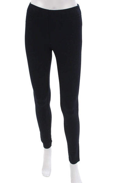 Joseph Womens Solid Black Leggings 53% Viscose Size 34