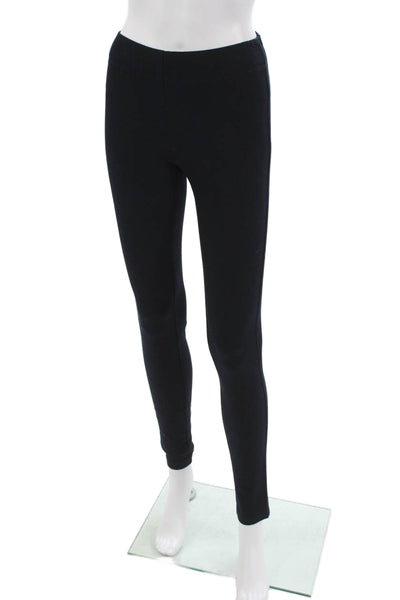 Joseph Womens Solid Black Leggings 53% Viscose Size 34