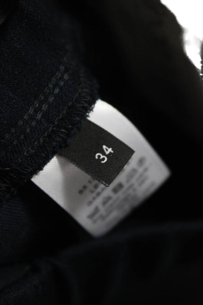 Joseph Womens Solid Black Leggings 53% Viscose Size 34