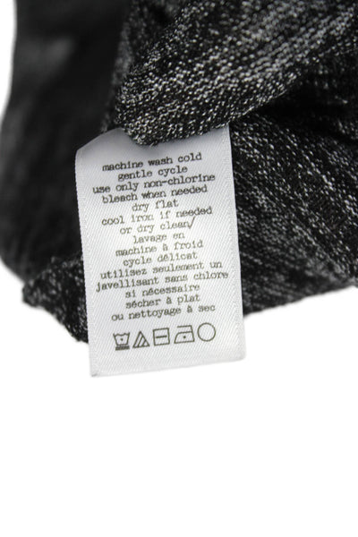 Rag & Bone Jean Womens Black Rayon Scoop Neck Long Sleeve Basic T-Shirt Size S