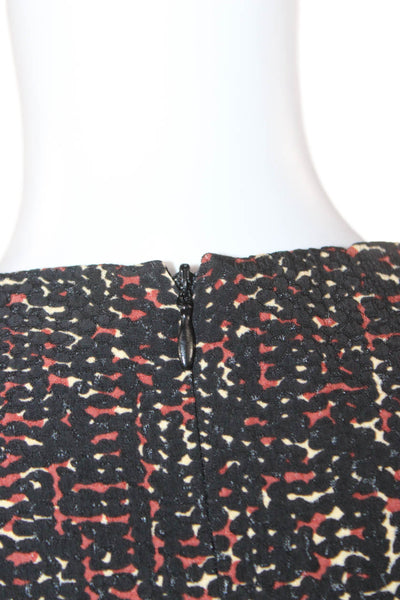 Derek Lam Womens Tunic Black Geometric Round Neck Sleeveless Size 2