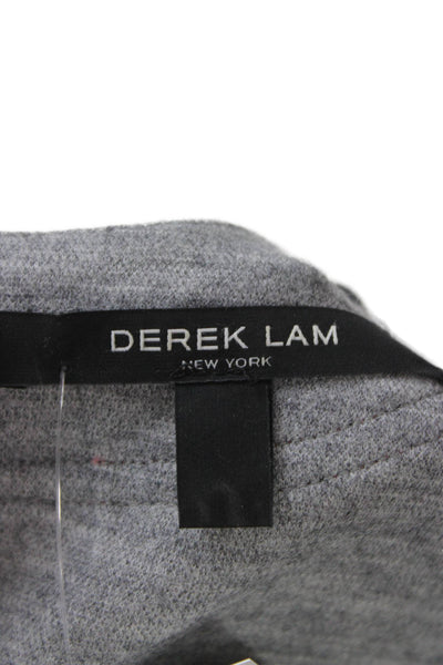 Derek Lam Women Wool Gray Basic Tank Round Neck Sleeveless Size 0