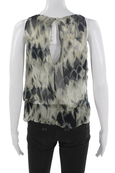 Robert Rodriguez Black Label Women Silk Animal Print Blouse Size 4