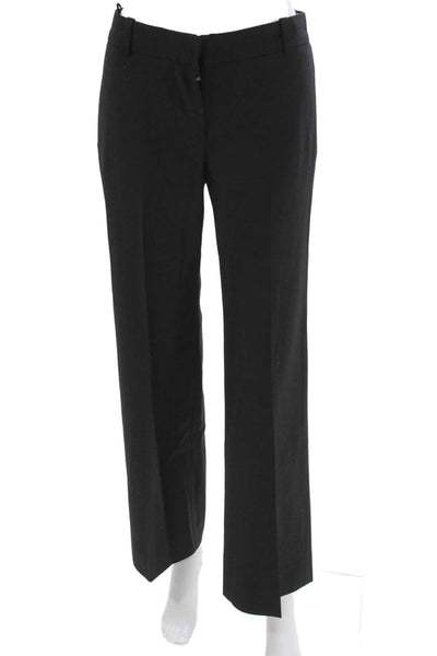 Chloe Womens Black Cotton Dress Pants Zip Inseam 30 Size 36