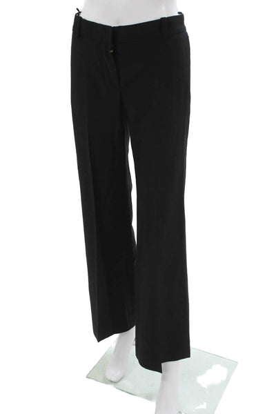 Chloe Womens Black Cotton Dress Pants Zip Inseam 30 Size 36