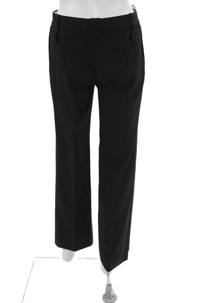 Chloe Womens Black Cotton Dress Pants Zip Inseam 30 Size 36