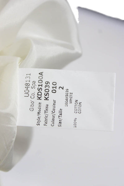 Michael Kors Women Straight Pencil Skirt White Knee-Length Size 2
