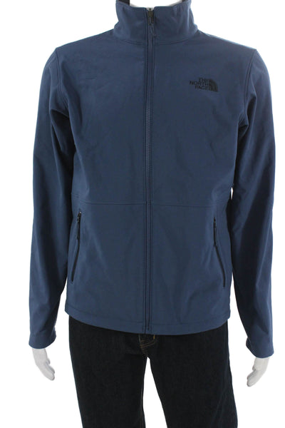 The North Face® Mens Basic Jacket Blue Zip Long Sleeve Size S