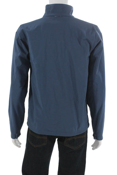 The North Face® Mens Basic Jacket Blue Zip Long Sleeve Size S