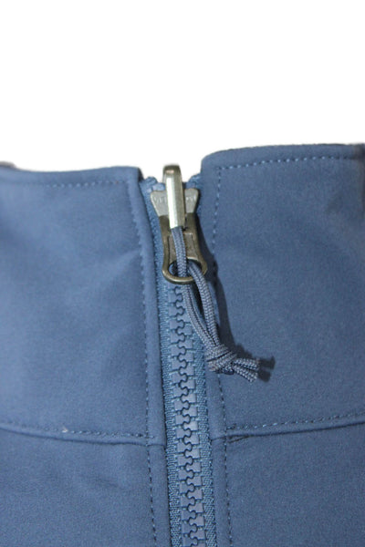 The North Face® Mens Basic Jacket Blue Zip Long Sleeve Size S