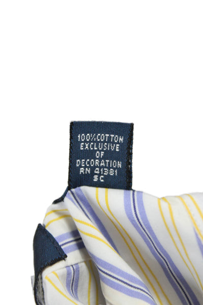 Polo Ralph Lauren Mens Striped Collared Button-Down Shirt Multicolor Size 33