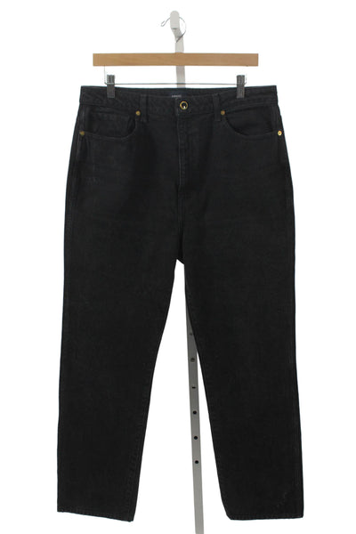 Khaite Women Straight Jeans Black Size 32