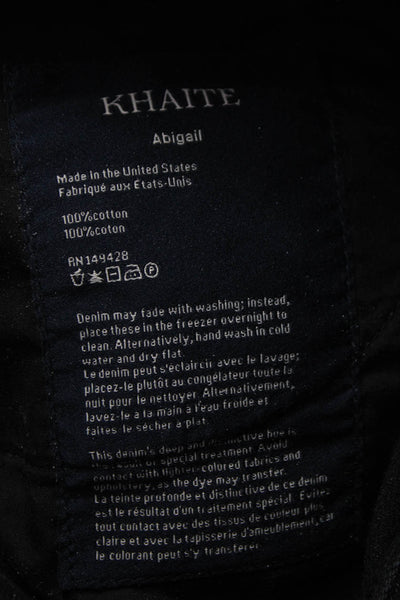 Khaite Women Straight Jeans Black Size 32
