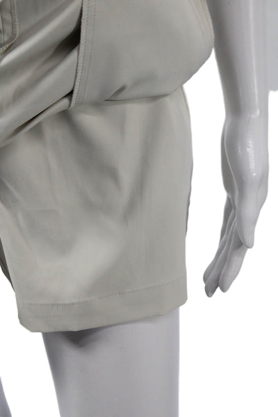 Nike Golf Womens Athletic Mini Skirt Beige Polyester Button Closure Size 2