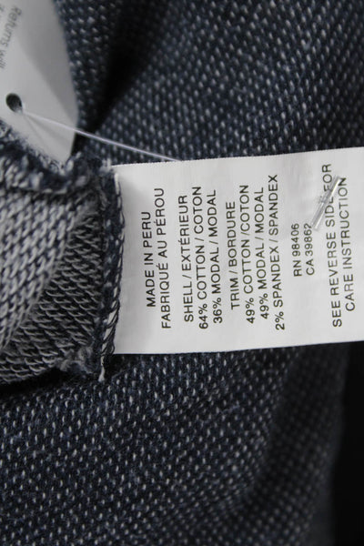 Theory Mens Henley T-Shirt Gray Cotton Long Sleeve Size L