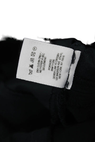 Derek Lam 10 Crosby Women Shift Dress Black Cotton Short Sleeve Size 4