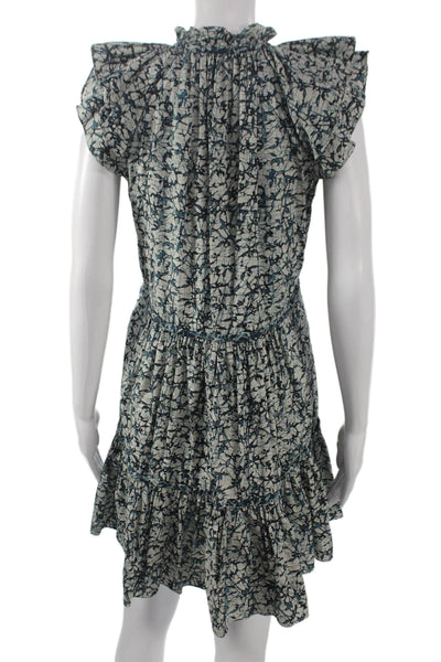 Veronica Beard Women Fit & Flare Dress Multicolor V-Neck Short Size 0