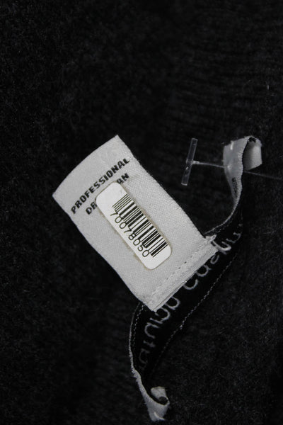 Autumn Cashmere Women Pullover Sweater Crew Neck Gray Long Sleeve Size S