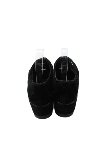 Donna Karan New York Womens Velvet Grommet Platform Shoes Black Size 6