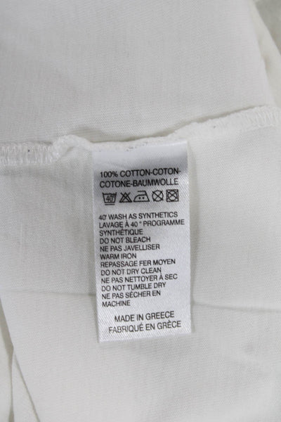 Paul Smith Mens White Cotton Crew Neck Graphic Art T-Shirt Short Sleeve Size L