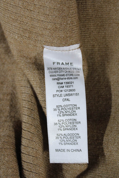 Frame Women Collared Long Sleeve Set Brown Button Size S
