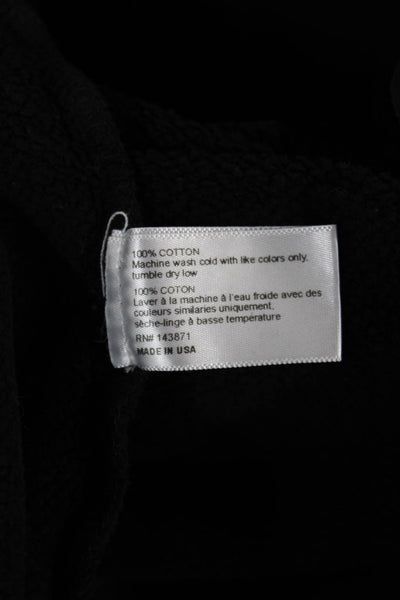 Frankie Shop Women Black Cotton Crew Neck Pullover Long Sleeve Size One Size