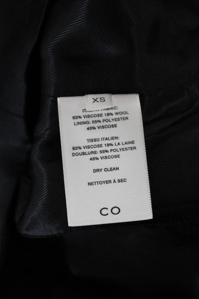 CO Women Basic Jacket Vest Black V-Neck Sleeveless Size XS