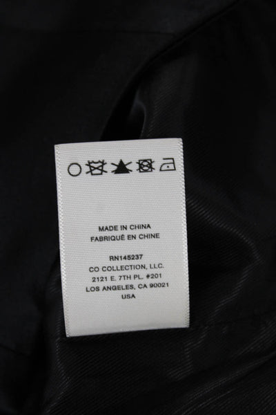 CO Women Basic Jacket Vest Black V-Neck Sleeveless Size XS