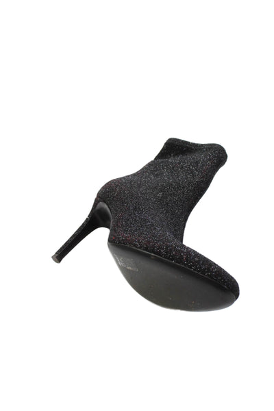 Giuseppe Zanotti Womens Pull On Ankle Boots Black Metallic Size 38 8