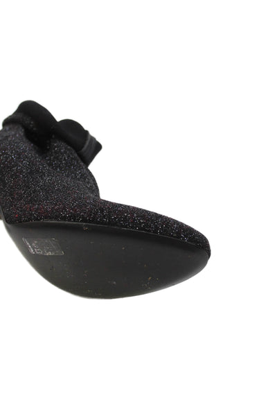 Giuseppe Zanotti Womens Pull On Ankle Boots Black Metallic Size 38 8