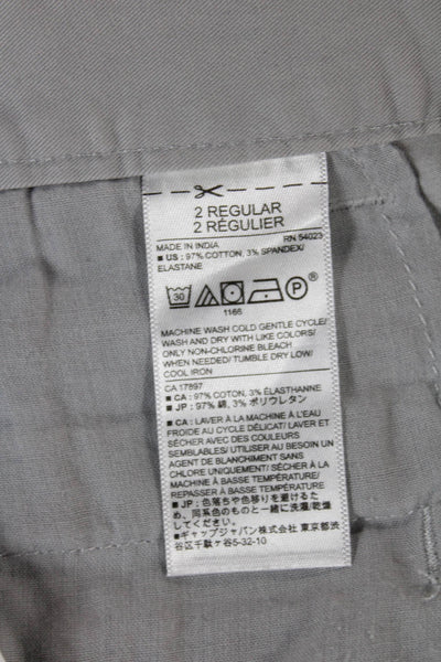 Banana Republic Womens Gray Chino Pants Tie Waist Size 2