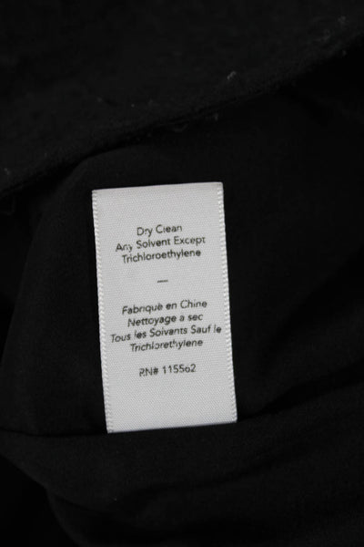 Elizabeth & James Womens Biker Vest Black Zip Sleeveless Size 2