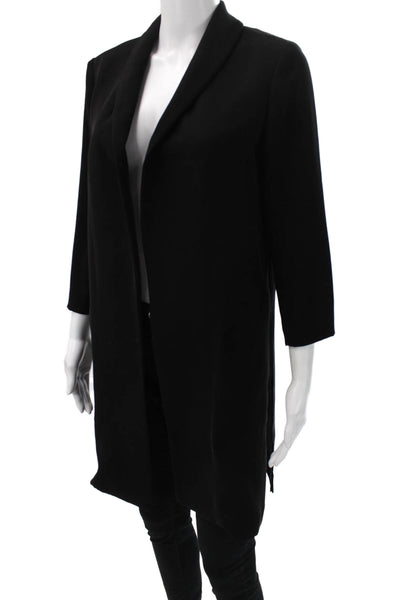 Drew Womens Basic Jacket Black Polyester 3/4 Sleeve Size S