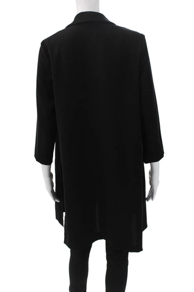 Drew Womens Basic Jacket Black Polyester 3/4 Sleeve Size S