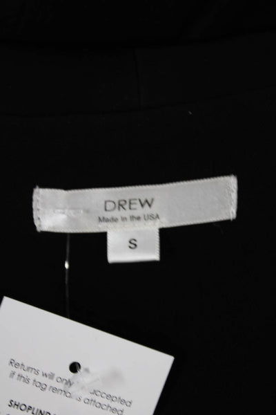 Drew Womens Basic Jacket Black Polyester 3/4 Sleeve Size S