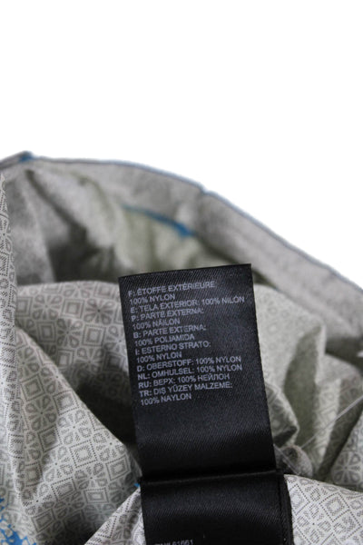 The North Face Womens Rain Coat Blue Nylon Zip Outdoor Size M