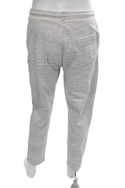 Club Monaco Mens Gray Striped Cotton Sweatpants Drawstring Size M