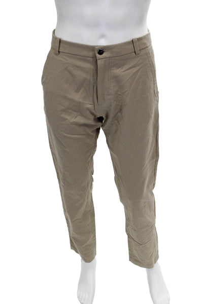 Lululemon Mens Beige Chino Pants Button Closure Size 34