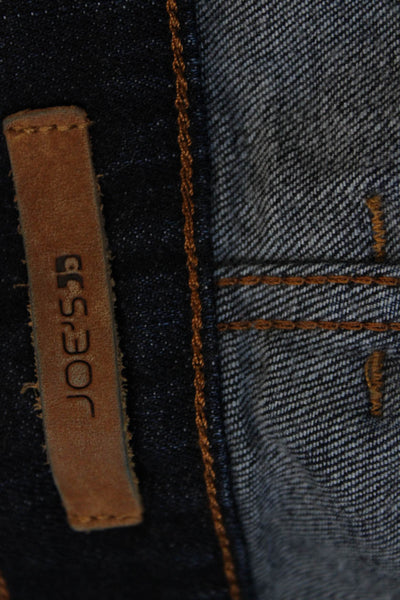 Joes Mens Straight Jeans Blue Cotton Blend Button Fly Size 32