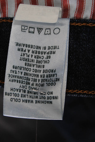 Joes Mens Straight Jeans Blue Cotton Blend Button Fly Size 32