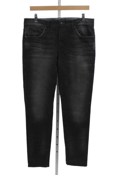 Joes Mens Skinny Black Cotton Blend Jeans Size 32