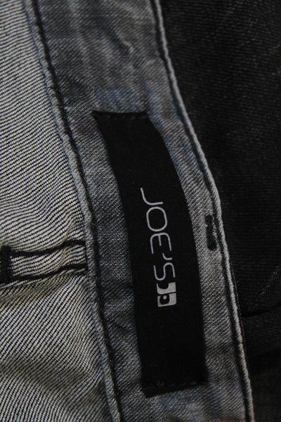 Joes Mens Skinny Black Cotton Blend Jeans Size 32