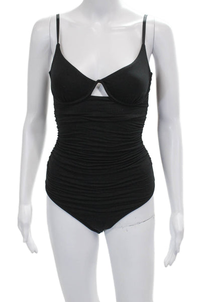 Jonathan Simkhai Womens Bodysuit Black Sweetheart Viscose Size S