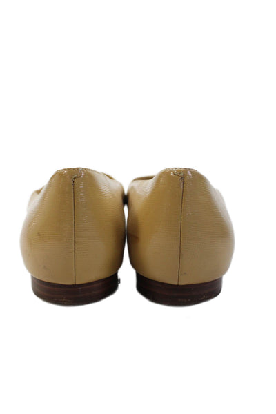 Cole Haan Womens Leather Pointed Toe Flats Beige Size 8.5