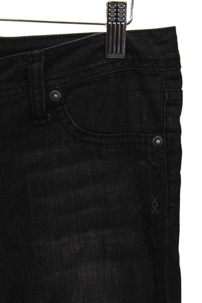 Genetic Denim Womens Skinny Jeans Black Low Rise Size 26