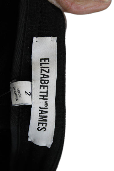 Elizabeth & James Women Black Dress Pants Size 2