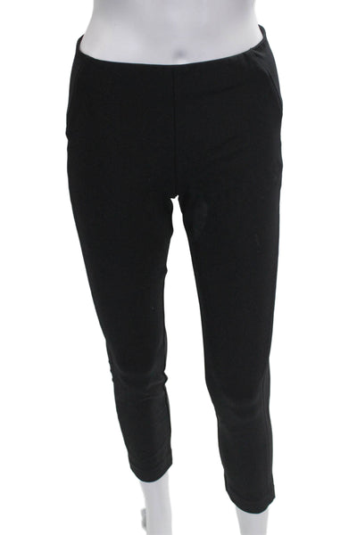 Veronica Beard Women Cropped Black Nylon Pants Zip Size 4